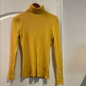 DKNY Mustard Yellow Turtleneck Sweater